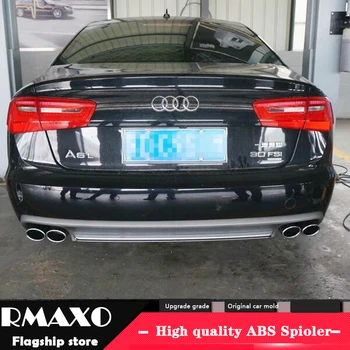 

For Audi A6 S6 Body kit spoiler 2012-2015 For Audi A6 SLINE ABS Rear lip rear spoiler front Bumper Diffuser Bumpers Protector