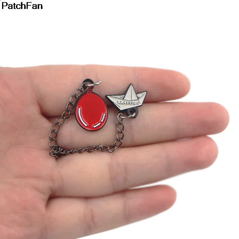 20 шт./лот Patchfan Stephen King's It punk эмалевые броши, булавки из цинкового металла insignia para рюкзак «сделай сам» одежда для сумки, бейджи A2417