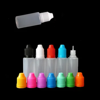 

10pcs 20ml LDPE Plastic Dropper Bottle With Long Tip Empty E liquid Squeeze Bottle with Childproof Cap Lotion Container #03