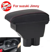 Untuk Suzuki Jimny Sandaran Tangan Kotak Bagian Interior Khusus Retrofit Bagian Mobil Sandaran Tangan Kotak Penyimpanan Pusat Kotak dengan USB LED(China)