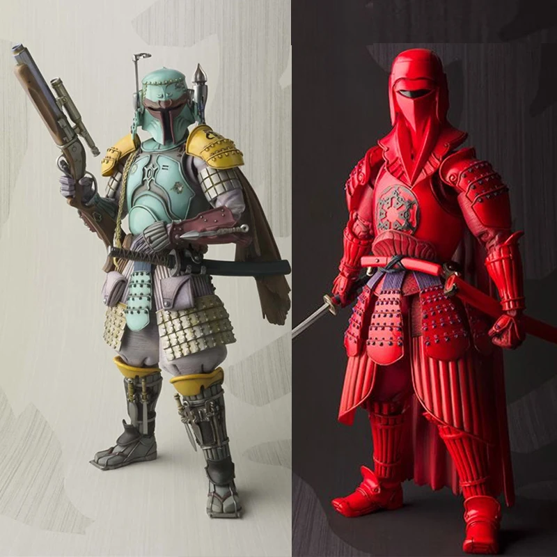 

18cm Star Wars figure Cos play Samurai Ronin Boba-Fett Akazonae Samurai Taisho Play Arts PVC Model Collectible toys for gift