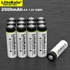 1-10 Uds Liitokala AA de 1,2 V 2500mAh Ni-MH batería recargable aa para pistola de temperatura ratón de control remoto juguete baterías ► Foto 2/5