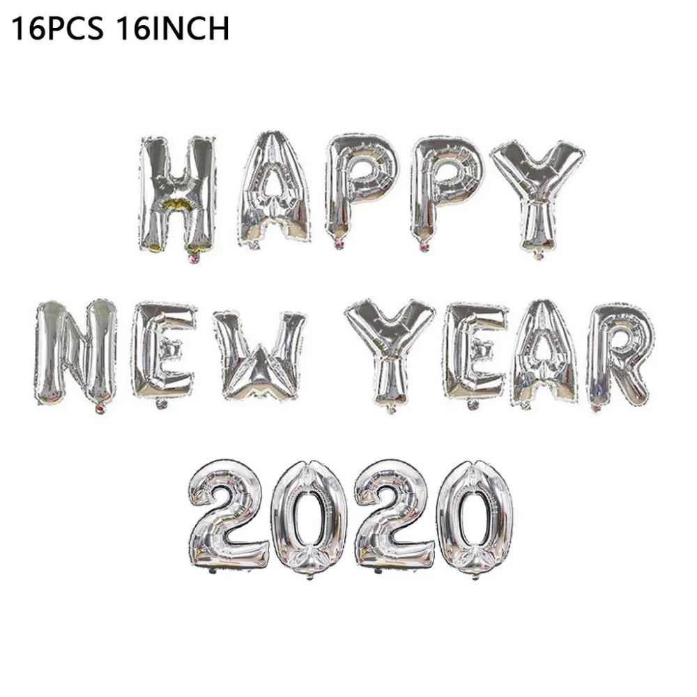 Happy New Year 2020 Balloons  Festival Scene Christmas Decorations For Home Supply Party 16 Inch  (16)