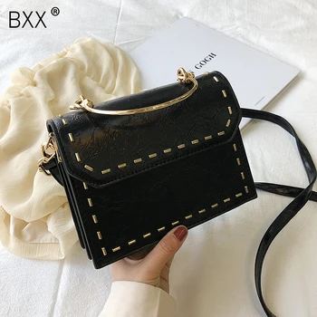 

[BXX] Crossbody Bags For Women 2020 Spring Brand Designer PU Leather Shoulder Messenger Bag Lady Luxury Travel Handbags HL622
