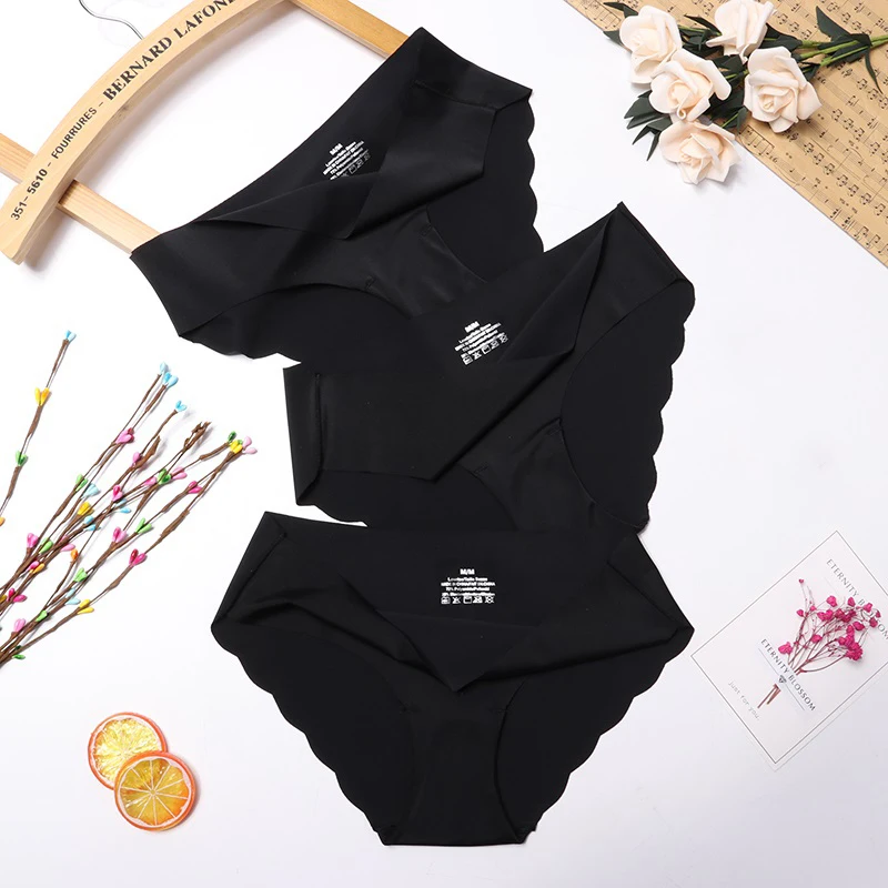 style 8 3 шт./лот, бесшовные трусики, комплект нижнего белья, женское комфортное нижнее белье, одноцветные хлопковые трусики со средней талией, женские трусы, нижнее белье - Цвет: style 8