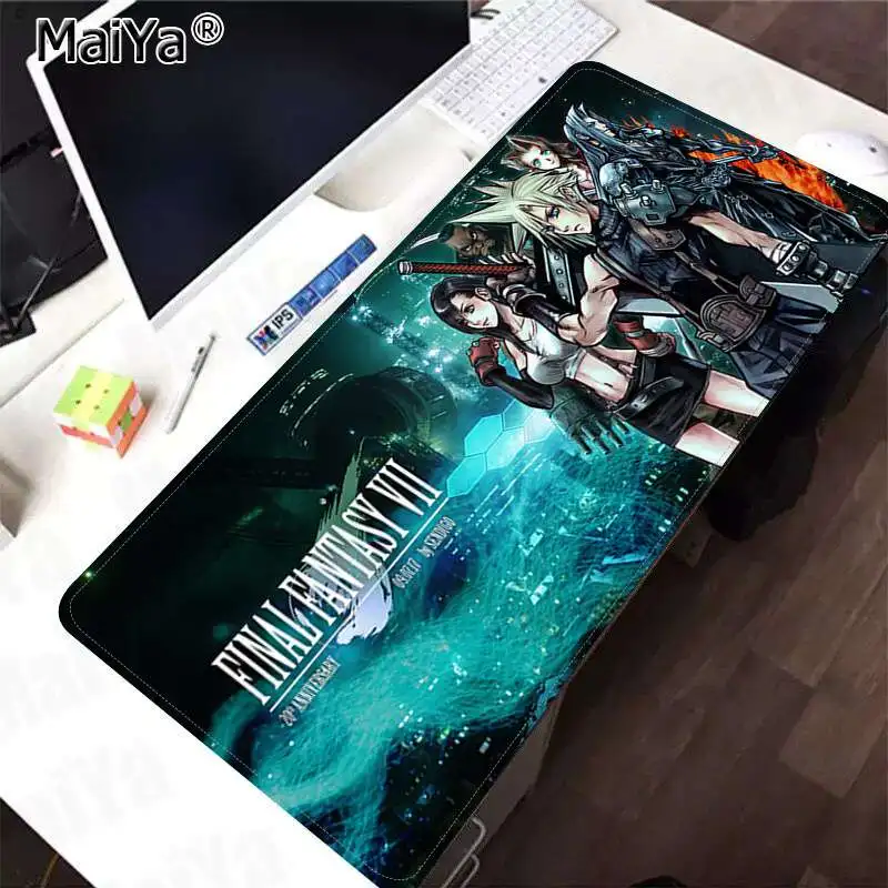 Maiya Винтаж крутой Final Fantasy VII прочный резиновый коврик для мыши коврик большой коврик для мыши клавиатуры коврик