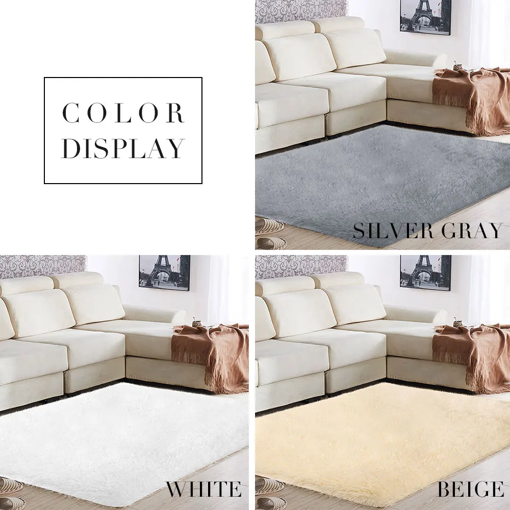 

Carpet Floor Multicolored Bedroom Area Rug Fluffy Rugs Polyester Fiber 160x230cm Living Room Mat Sofa Anti-Skid Decoration Home