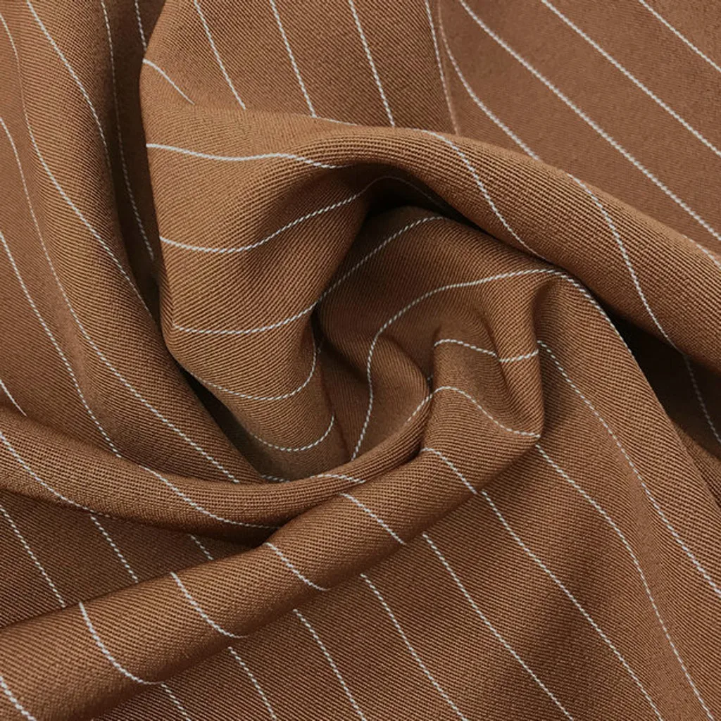 Womail Fashion женские блузы поступление в полоску на пуговицах с v-образным вырезом с длинным рукавом блузки Повседневное карманами поясом Свободная Женская рубашка