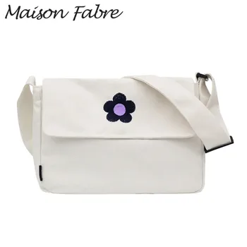 

Maison Fabre Bag women canvas Shoulder bags strap flower print cute crossbody bag 2019 Fashion Ladies Large Capacity handbags