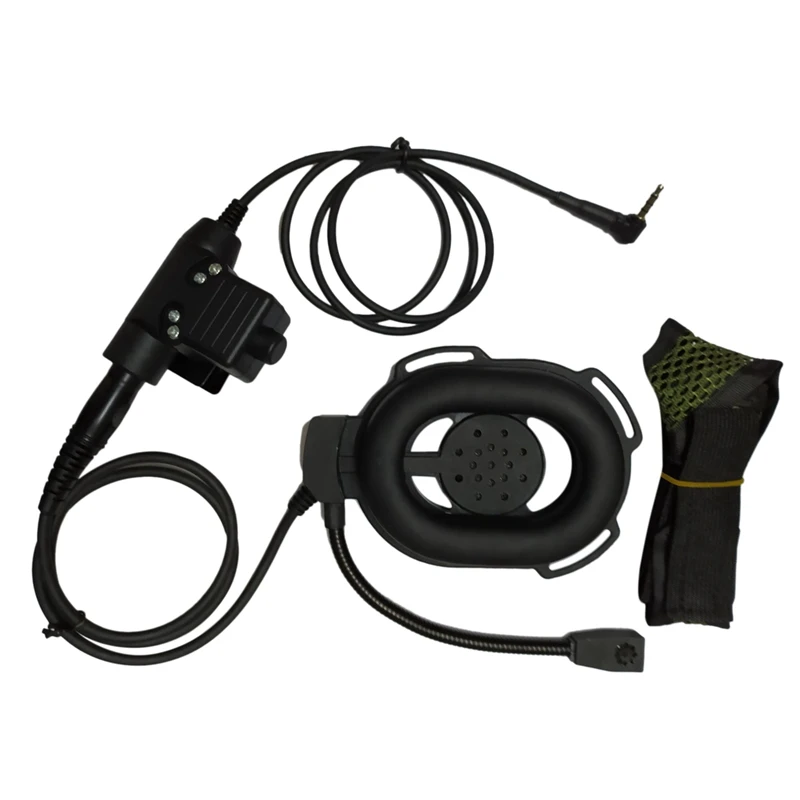 

HD01 Bowman Elite II Headphone with U94 PTT Z113 Standard Edition Adapter for Yaesu VX-3R VX-110 FT-10R Two Way Radio