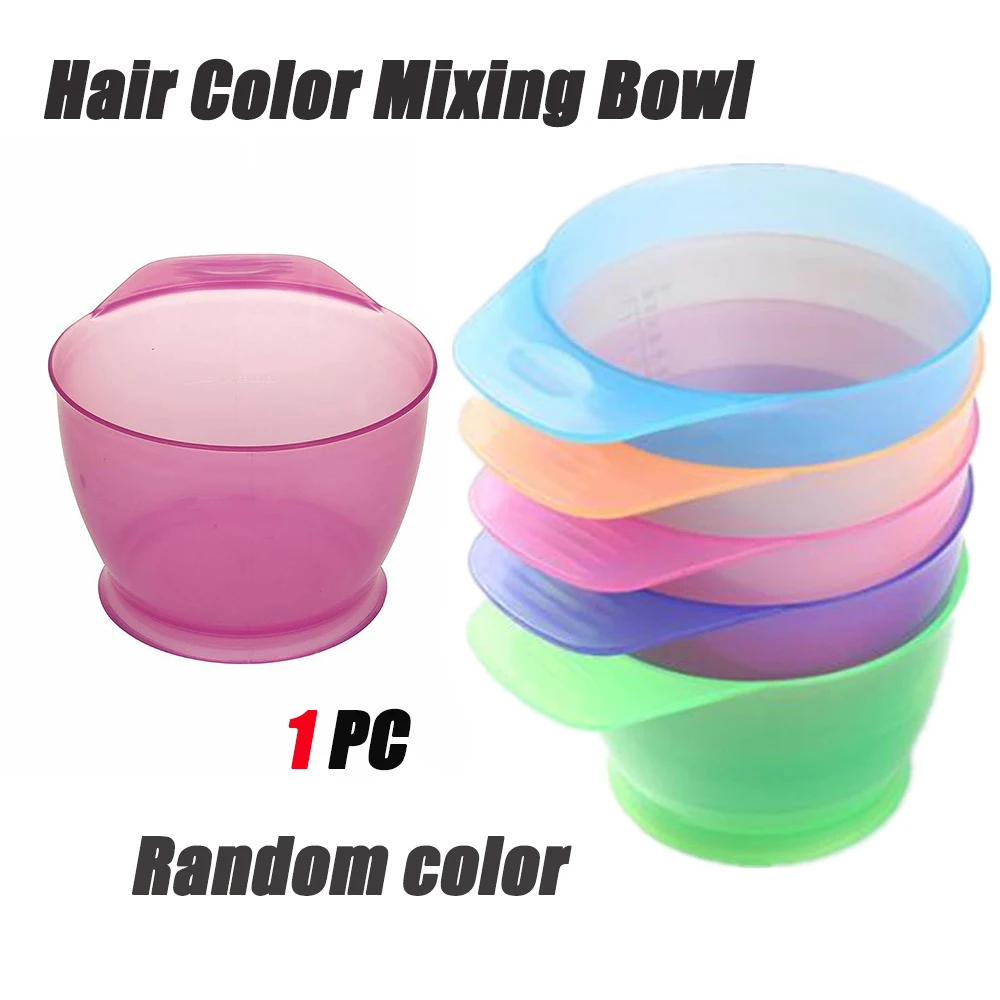 1PC Random Color Hair Dye Hot Mixing Bowl Hair Colouring Bleach Dye