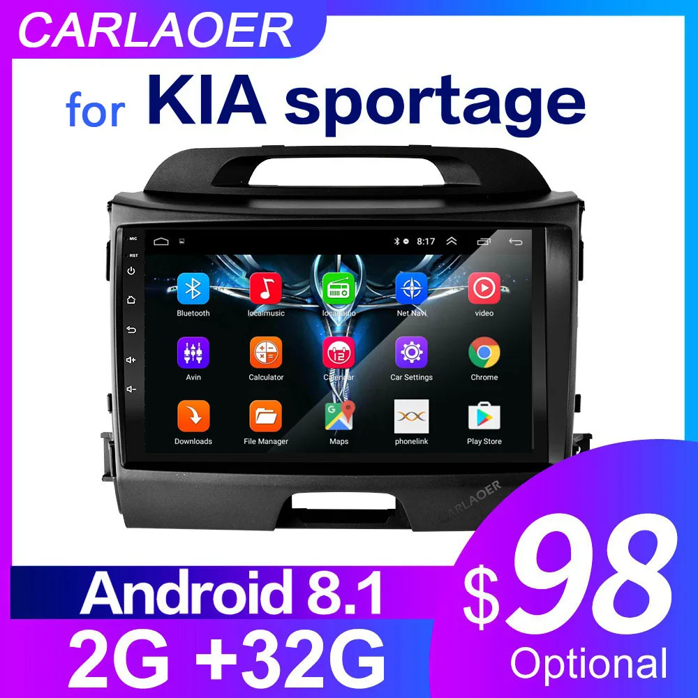 Для KIA Sportage 2010 2011 2012 2013 2014 2015 2016 2Din автомобильный Android Радио мультимедийный плеер 2