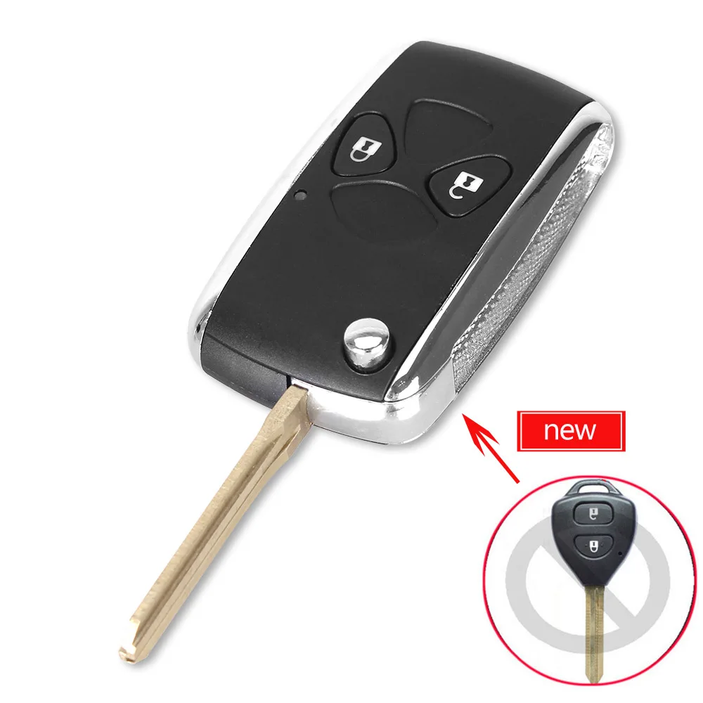 KEYYOU 10 шт. программируемый ключ для автомобиля чехол для Toyota Yaris Prado Tarago Camry Corolla RAV4 Hilux Vitz Aqua REIZ Crown Avalon Venza 2007