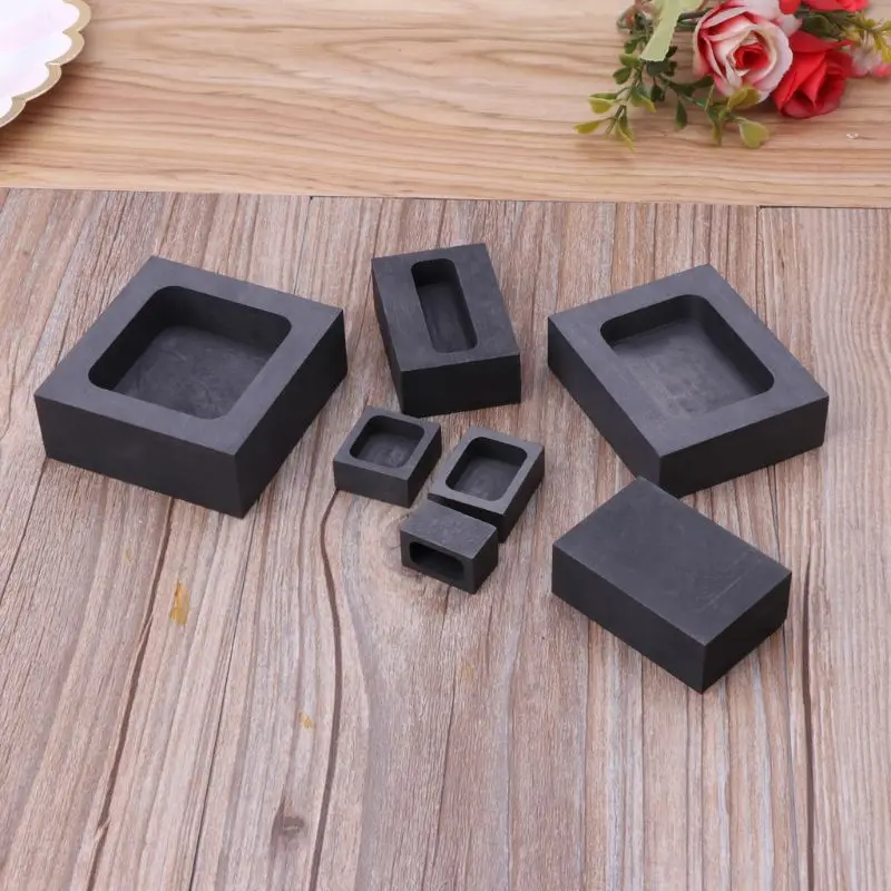 

Graphite Ingot Bar Mold Mould Crucible for Melting Gold Silver Casting Refining