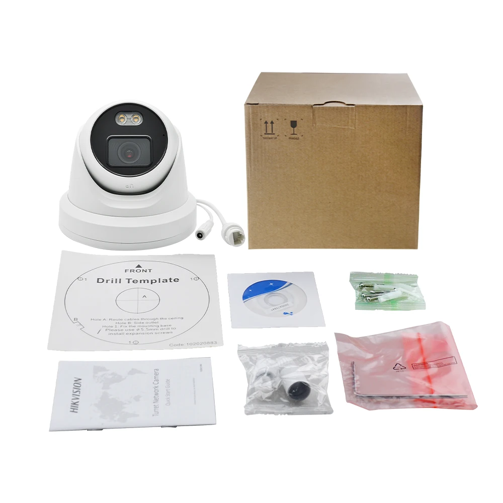 Hikvision ColorVu OEM IP камера DT347G U (OEM DS 2CD2347G1 LU) 4 мегапиксельная сетевая POE H.265 CCTV со слотом