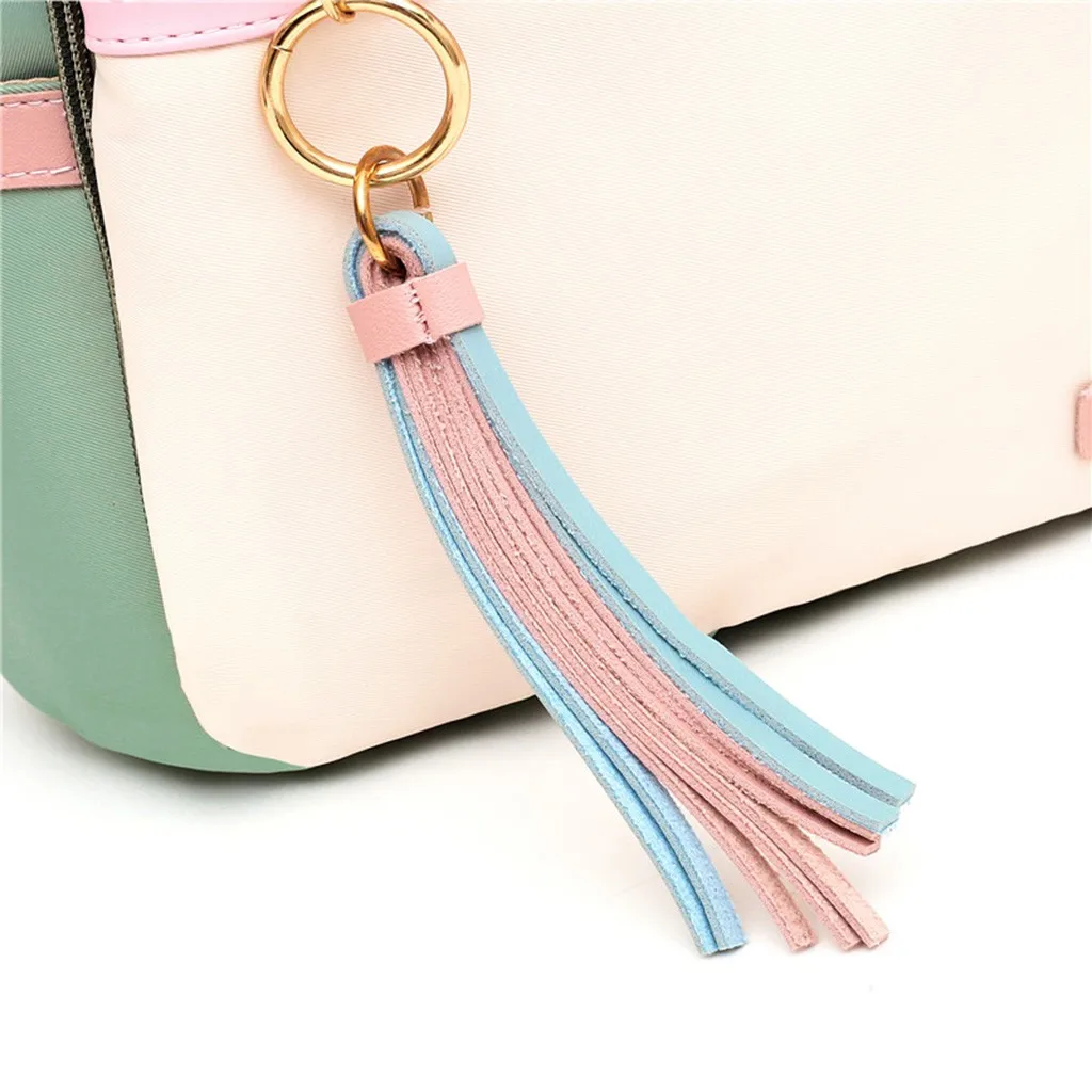 Женская мода Mixedcolor водонепроницаемая сумка Tote плечевой рюкзак сумки