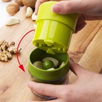 

New Kitchen Tool Manual Garlic Press Squeeze Garlic Stir Garli Smash Peanuts Rice And Walnuts Stamp Mill