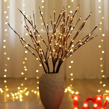 

LED Willow Branch Lights Wedding Decorative Twig Light Natural Tall Vase Filler Willow Lamp Branch Christmas Party Lighting