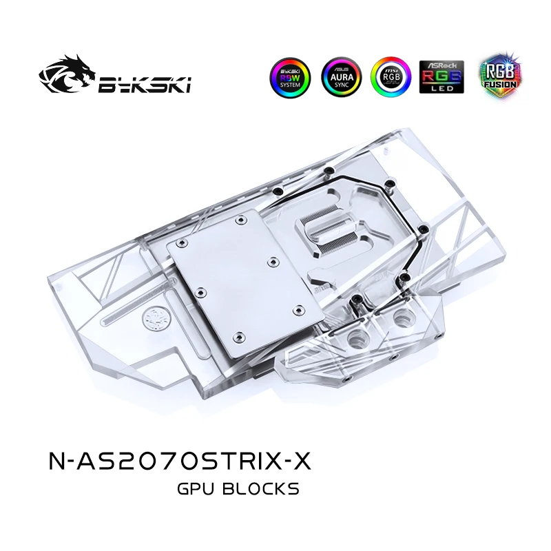 

Bykski Water Block For ASUS ROG Strix RTX2070 O8G GAMING/ASUS ROG Strix RTX2060 O6G GAMING VGA GPU Cooler,N-AS2070 STRIX-X