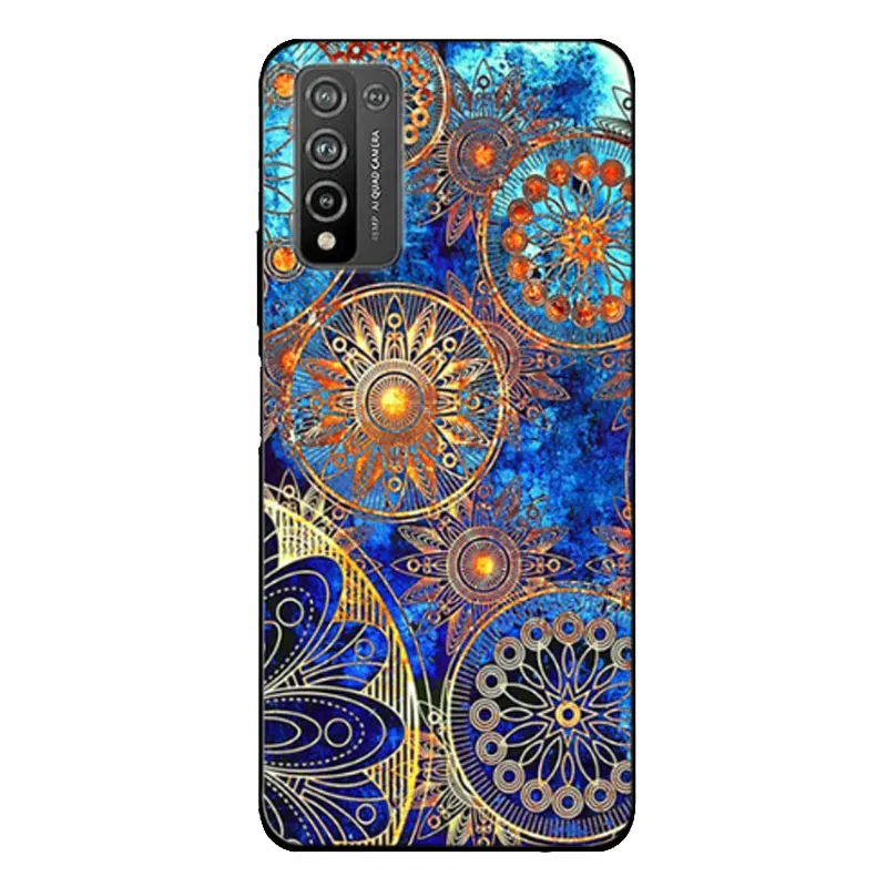 Collier pour Honor 10X Lite noir (A) Etui Coque de protection avec