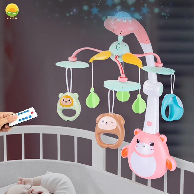 Ensemble De Cloches De Lit Pour Bebe Musique Mobile Jeu De Lumiere Hochets De Berceau Educatifs Pour Enfants De 0 A 12 Mois Jouet Pour Fille Et Nouveau Ne Aliexpress