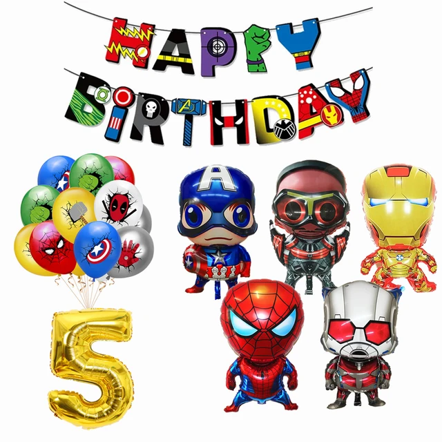 Avengers Happy Birthday Banner