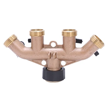 

3/4 garden hose connector American 4-way ball valve