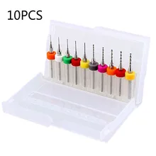 

10PCS Twist Drill Bits Set Micro Mini PCB Print Circuit Board Tungsten Carbide Engraving CNC Machines Power Tool Accessories