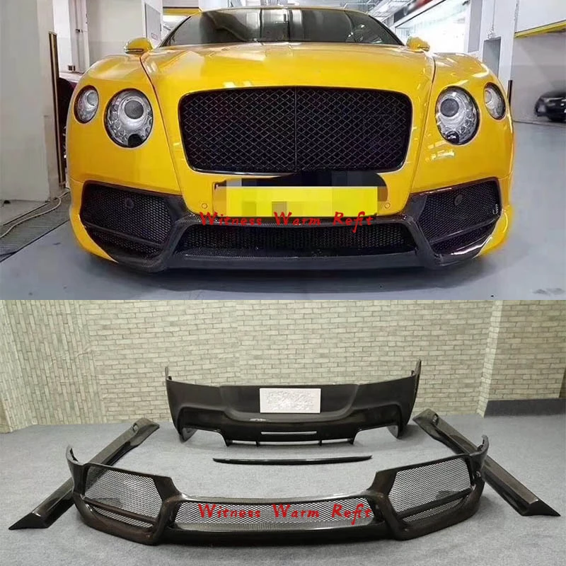 High Quality Carbon Fiber / Frp Car Body Kits Front Bumper Rear Bumper Side  Skirts Rear Wing Spoiler For Bentley Continental Gt - Body Kits - AliExpress