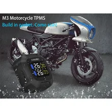 M3 водонепроницаемый мотоцикл в режиме реального времени система мониторинга давления в шинах TPMS беспроводной ЖК-дисплей внутренний или внешний TH/WI-Fi датчики