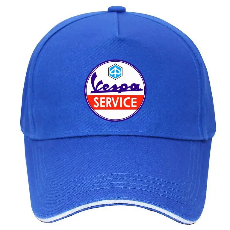 Италия Легенда Мужская Vespa servisio винтажная Кепка бейсбольная кепка бейсболка шапка хип хоп Кепка с регулировкой размера головные уборы для мужчин и женщин шляпа - Цвет: Синий