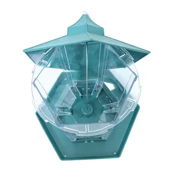 

Waterproof Gazebo Hanging Wild Bird Feeder Outdoor Feeding For Garden Decoration pet bird feeding tools Transparent new