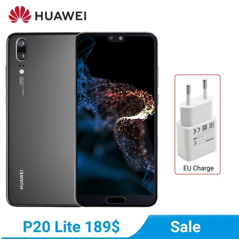 HUAWEI P20 Lite смартфон 4 Гб 64 Гб 5.84 дюймов AI камера 3000 мАч батарея Android 8,0 Поддержка NFC