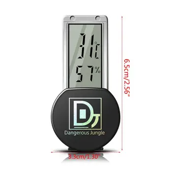 

Climbing Pet Thermometer Turtle Horn Lizard Reptile Breeding Box Hygrometer 40JA