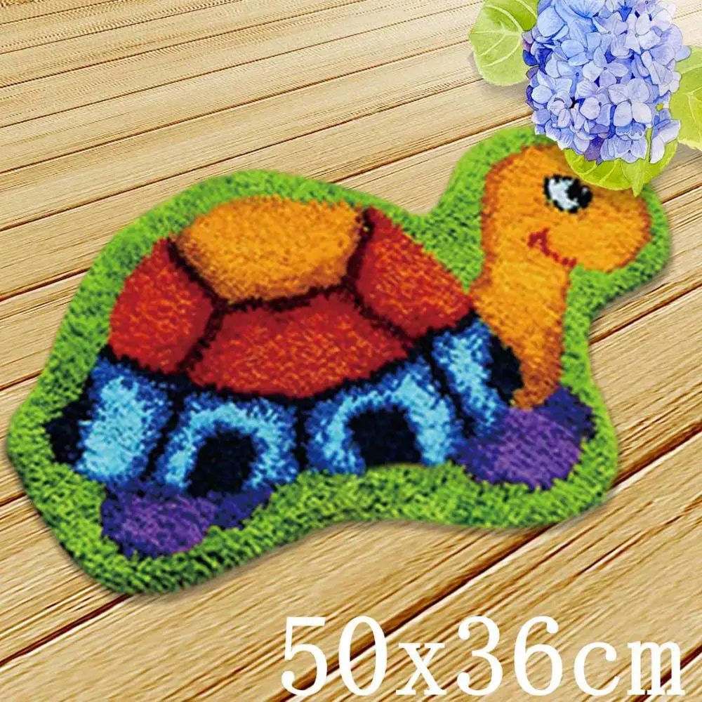 Foamiran крючок с защелкой Tapijt Knoopkussen Dieren Foamiran вышивка фейерверк DIY животные Защелки крюк ковер наборы вышивка крестом ковер - Цвет: Многоцветный