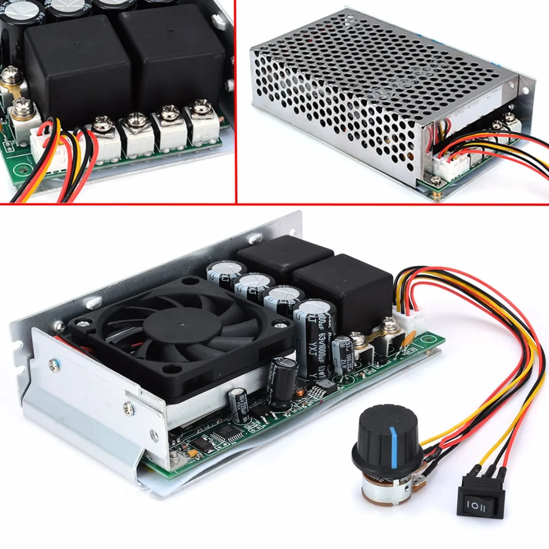 

1pc DC 10-50V PWM Motor Speed Controller 100A 3000W Programable Reversible Control