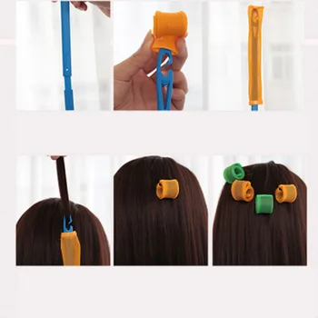 

18pcs/45cm long magic hair roller Magic hair curlers spiral curls roller magic roller magic curle