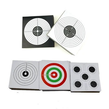 

14CM Square Outdoor Hunting Paintball Accessory Target Paper 100PCS/Set Tactical Shooting Traning Target for Airsoft Hunting