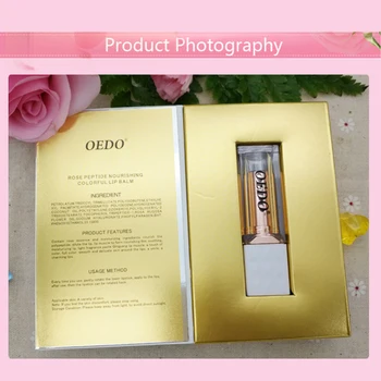 

3.5g Rose Peptide Nourishing Colorful Lip Balm Anti Aging Antifreeze Anti-chapped Lip Balm