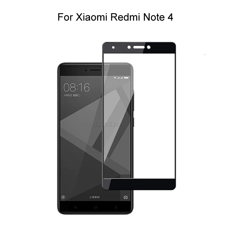 Tempered Glass For Xiaomi Redmi Note 4 Full Cover 2.5D Screen Protector Protective | Мобильные телефоны и аксессуары