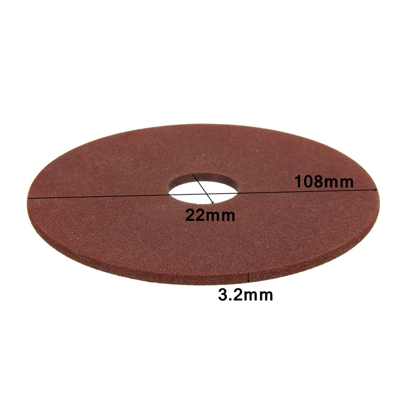 108mm Grinding Wheel Керамическая/Смола пила цепная электрическая колесо диск замена шлифовальный Полировка Для Точило для бензопилы шлифовальный станок 3/8& 404 цепные зубы - Наружный диаметр: 108mm Grinding Wheel