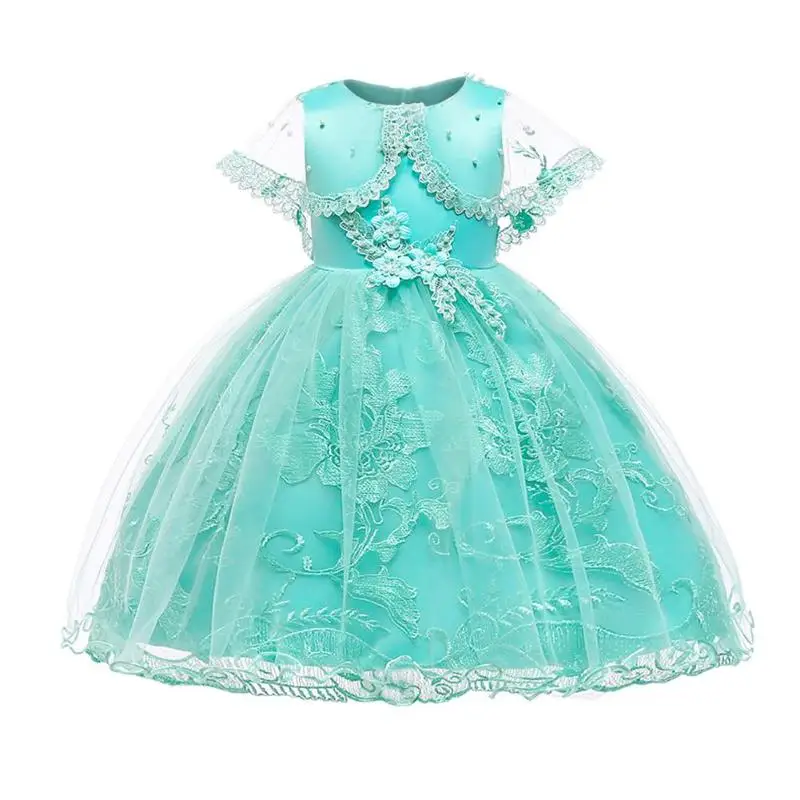 Красивое кружевное платье с цветочным рисунком для маленьких девочек; летнее праздничное платье на молнии с бусинами; детское платье принцессы без рукавов; vestidos; детский халат