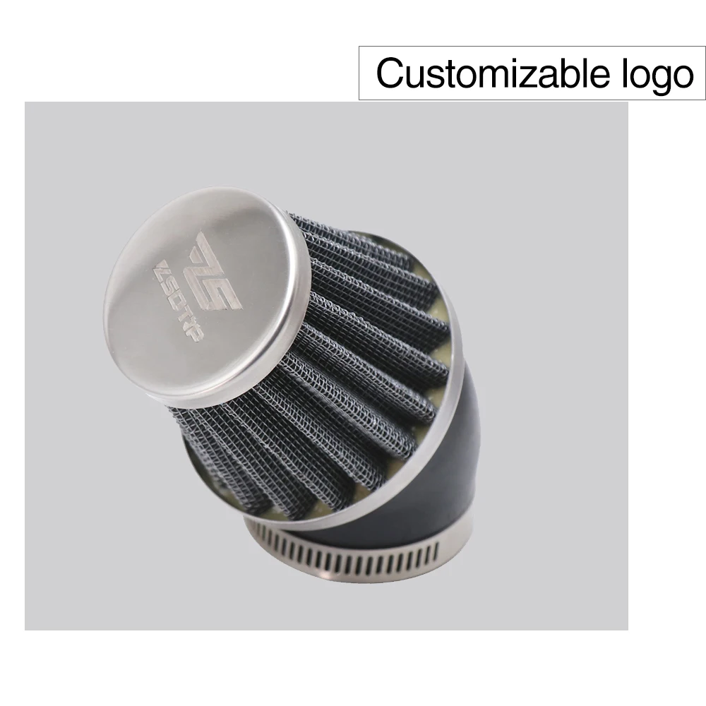 ZSDTRP Motorcycle Air Filter 35mm 38mm 42mm 48mm Universal Fit For 50cc 110cc 125cc Motorcycle ATV Scooter Pit Dirt Bike
