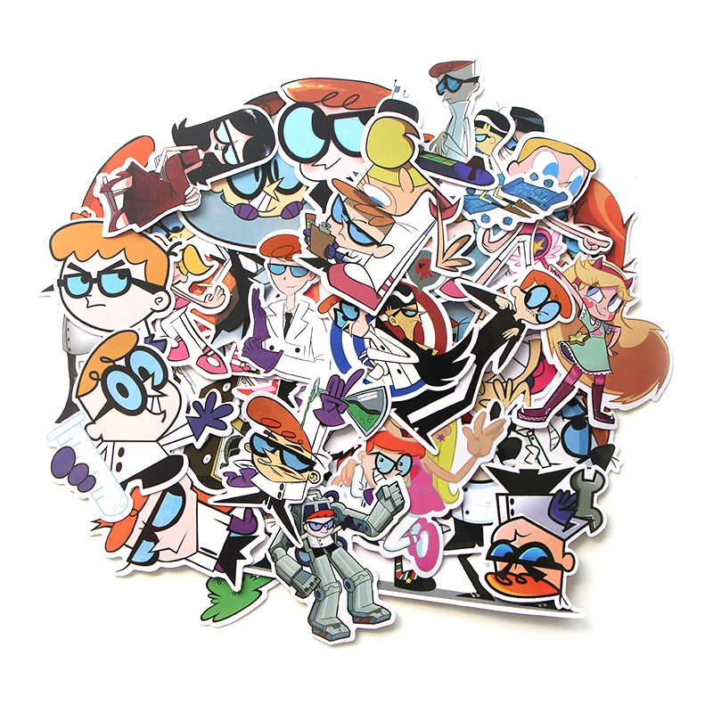 PC58 39 шт./компл. Dexter's Lab Скрапбукинг наклейка s для гитары ноутбука багаж автомобиля холодильник наклейка в стиле граффити