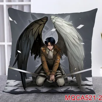 

45X45CM Anime Attack on Titan Pillow Case Attack on Titan Dakimakura case 3D double sided Print Pillowcase Decorative Cover TK02