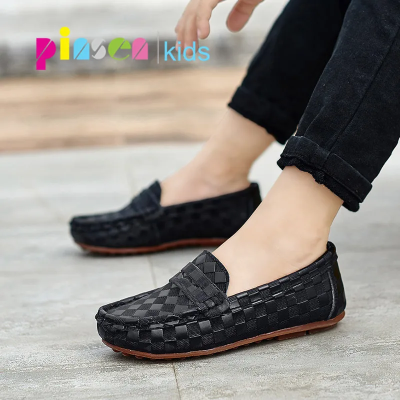 Mocasines de piel auténtica para niños, zapatos planos informales, a la suaves, para primavera, 2022 - AliExpress Madre y niños