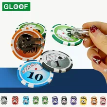 1Pcs Neue Golf Ball Marker mit EINEM Standard Hut Clip Magnetische Legierung Marker Golf Zubehör Poker Zahlen