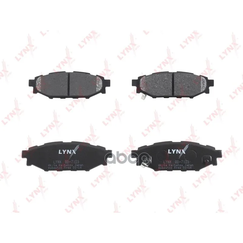 Тормозные Колодки Дисковые Lynxauto Bd7103 LYNXauto арт. BD7103