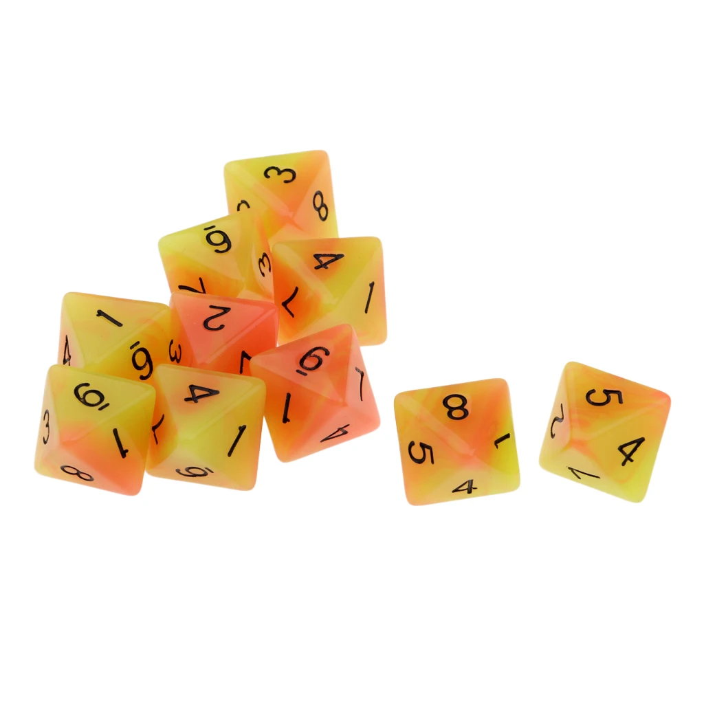 8-sided Game Dice 18mm Dice for Board Games and Teaching Math