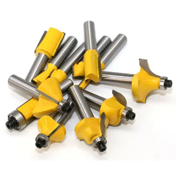 

12 Pieces Router Bit Wood Cutter Carbide 8mm Shank Trimming Engraving Carving